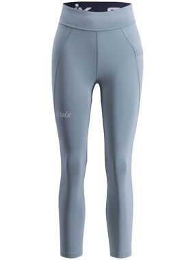 Swix Women's Pace High Waist Cropped Tights Dark Fog